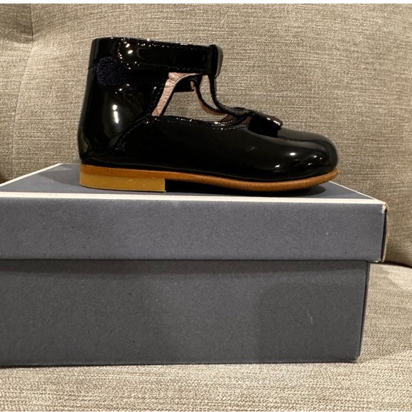 Jacadi Puce T Bar Mary Jane Dress Shoes - Picture 2 of 5